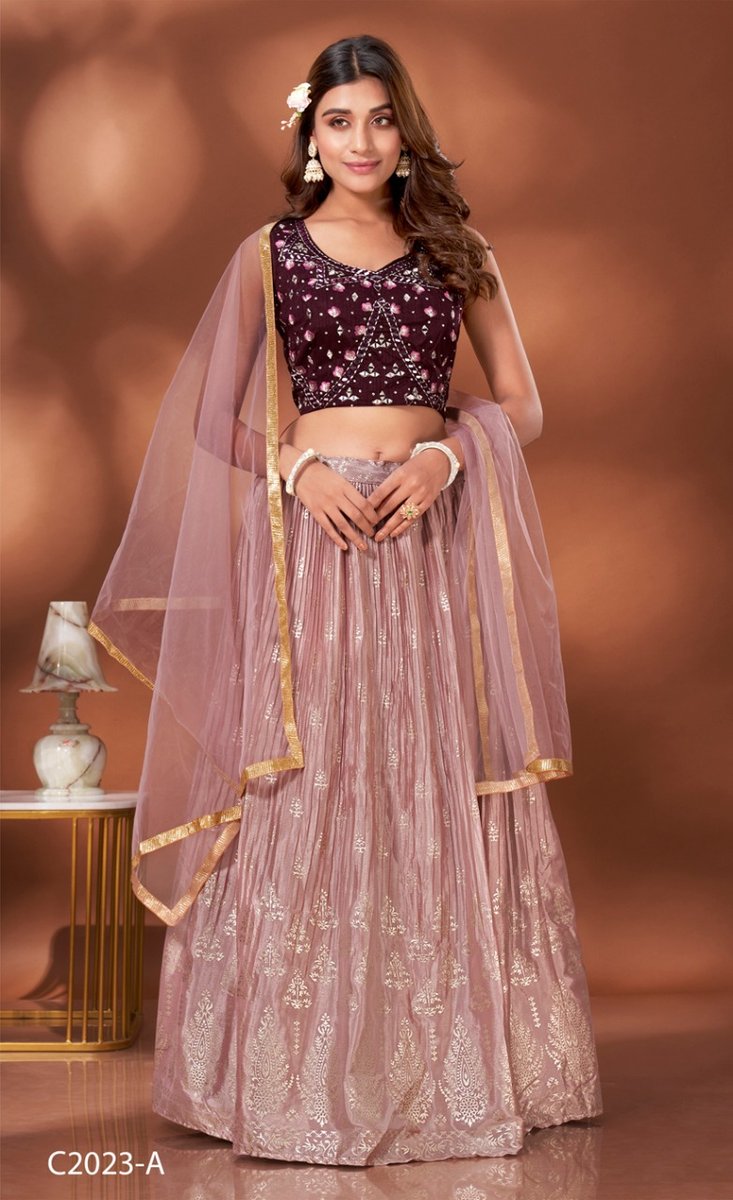 Aamoha Trendz Designer Lehenga C-2006 New Colors 1