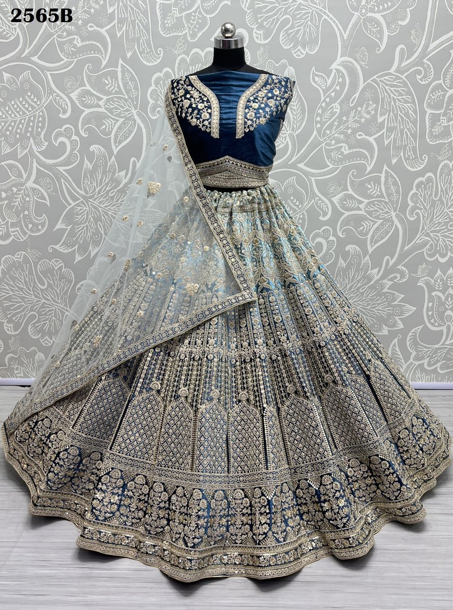 Anjani Art Bridal Lehenga Choli 2565 Colors 8