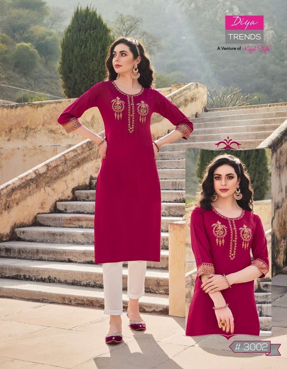 Diya Trends Casual Dairy Vol-3 3001-3012 Series 2
