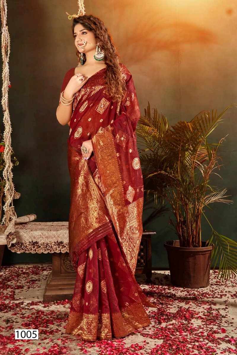 SAROJ SAREE GLAMOUR COTTON VOL-4 1001 TO 1006 5