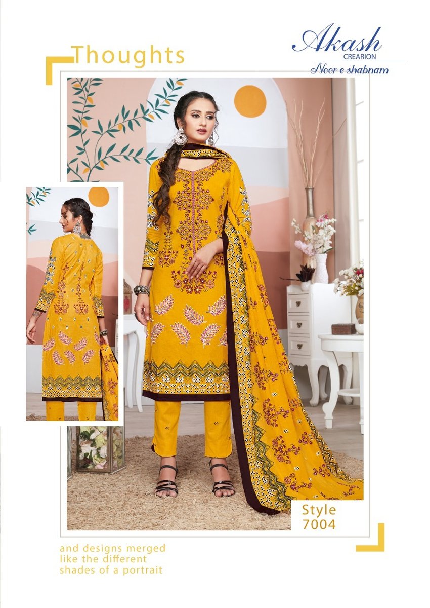 Akash Creation Noor E Sabnam Vol-7 7001-7010 Series 4