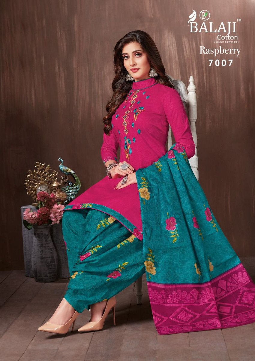 Balaji Cotton Raspberry Vol-7 7001-7012 Series 7
