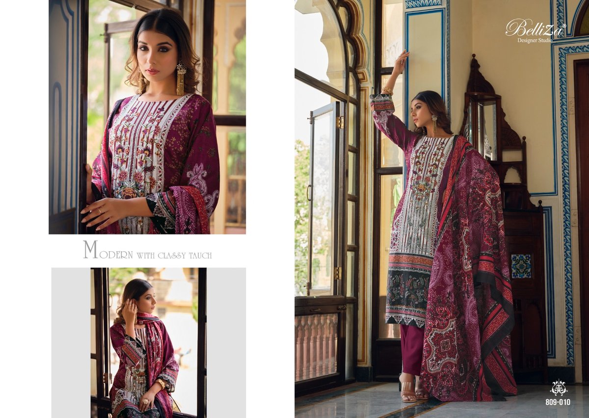 Belliza Designer Naira Vol-15 809-001 to 809-010 Series 10