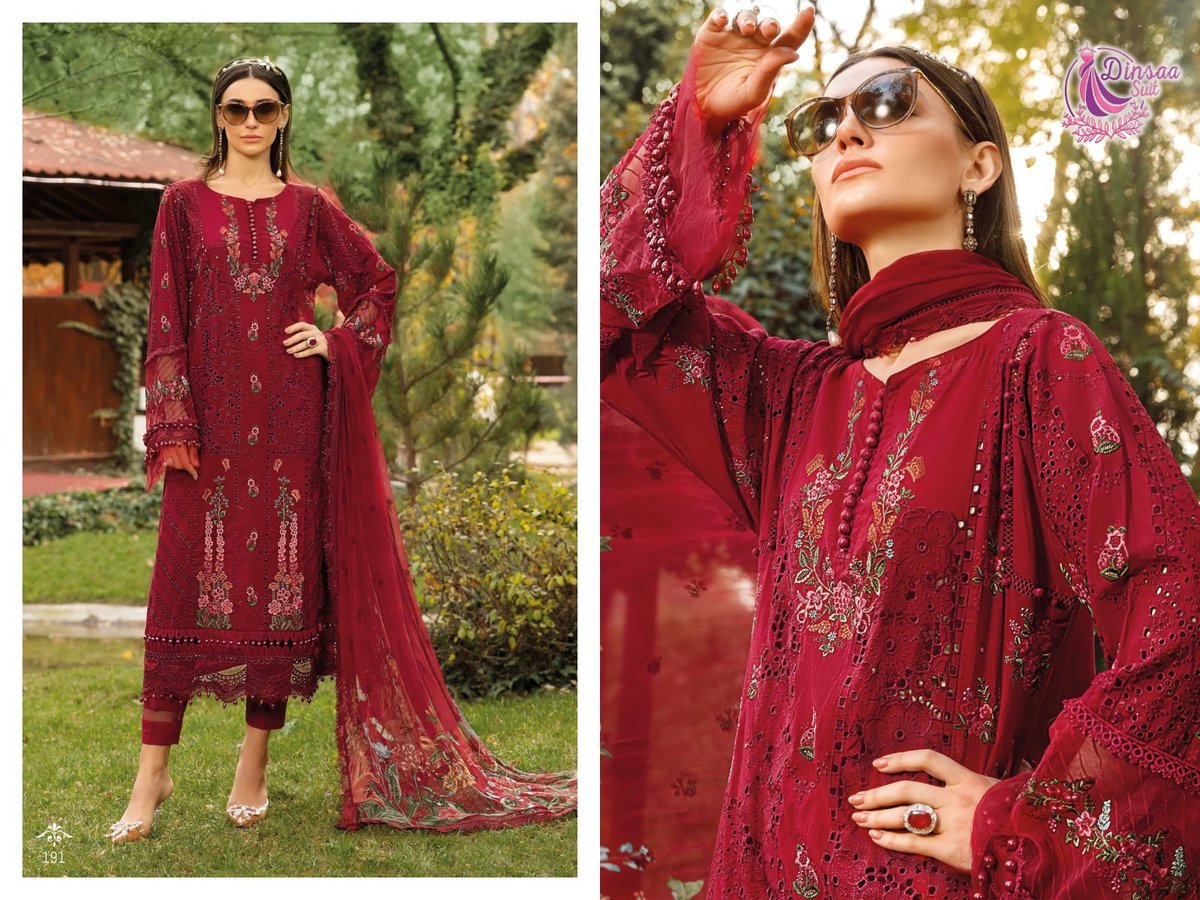 Dinsaa Suit Maria B Summer Collection Vol-1 190-193 Series 2