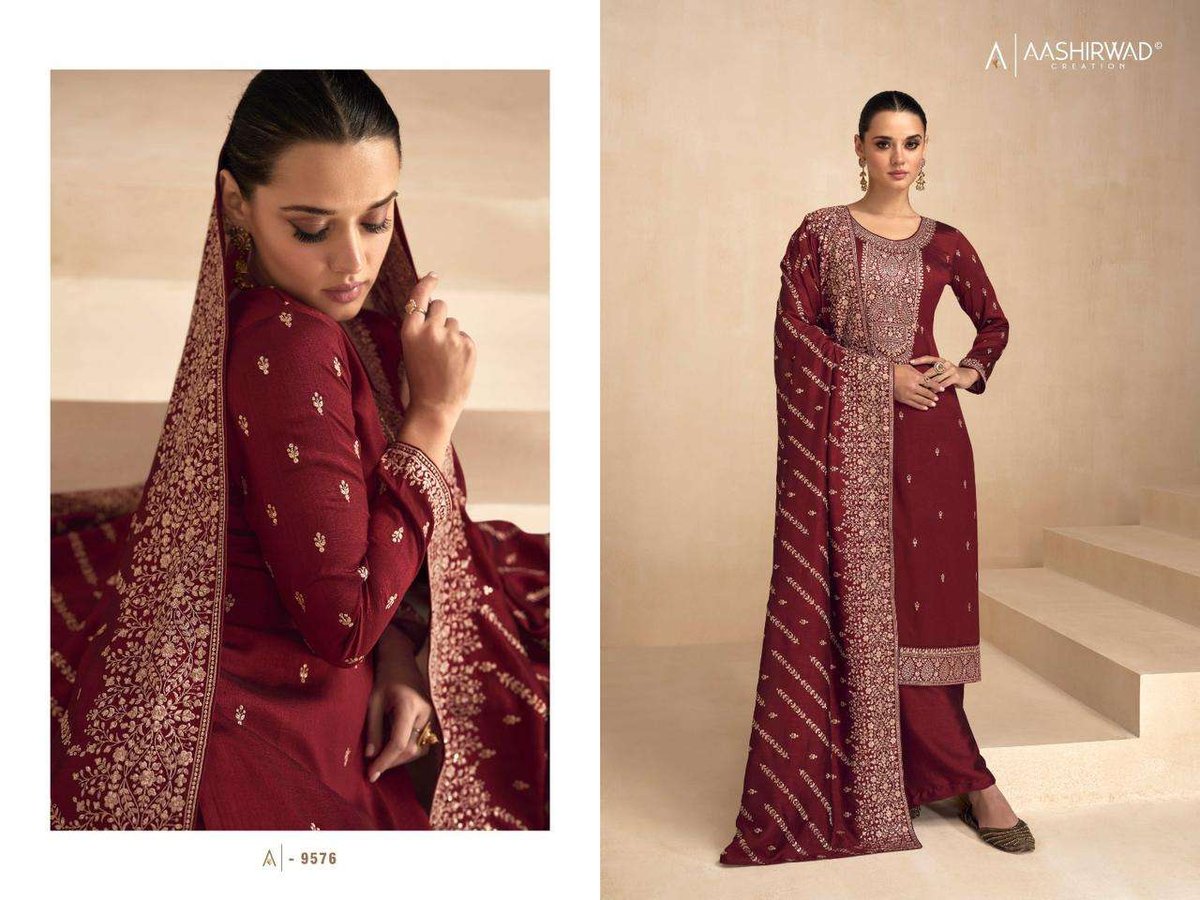 Aashirwad Creation Garima 9571-9576 Series 6