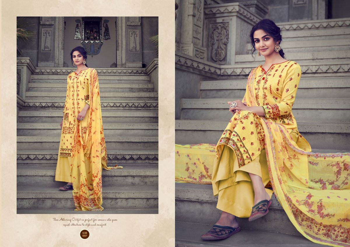 Belliza Designer Nazia 538-001 to 538-010 Series 7