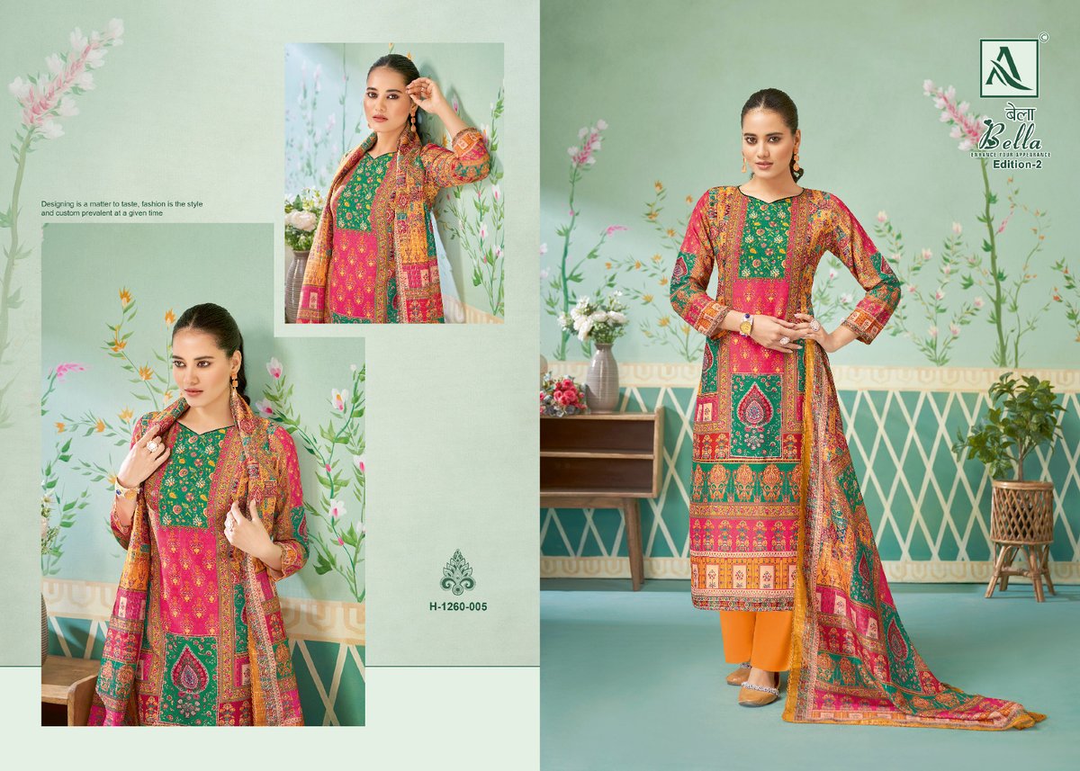 Alok Suit Bella Vol-2 1260-001 to 1260-006 Series 5