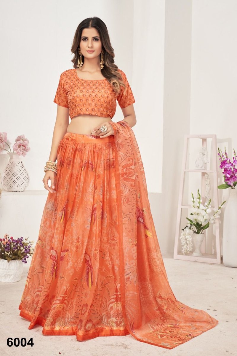 Nazneen Lehenga Akrut 6001-6011 Series 4