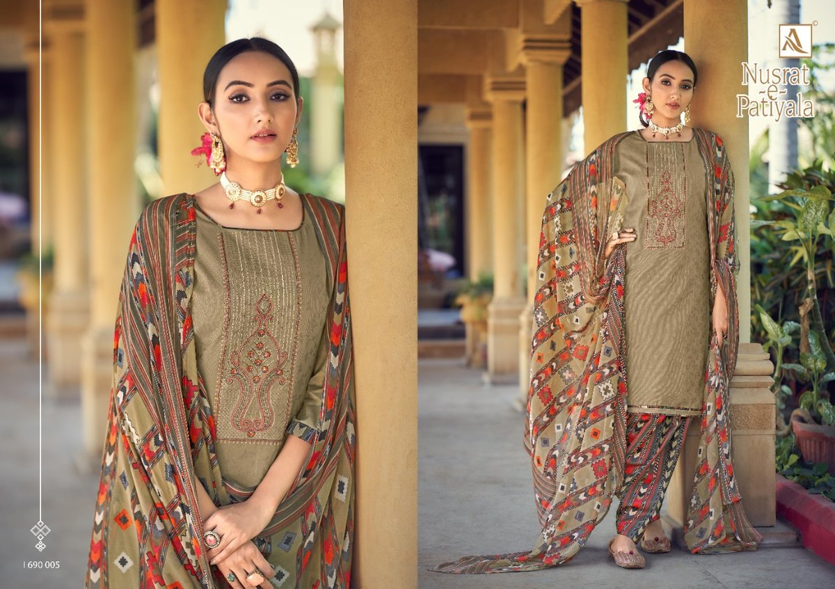 Alok Suit Nusrat-E-Patiyala 690-001-690-010 Series 5
