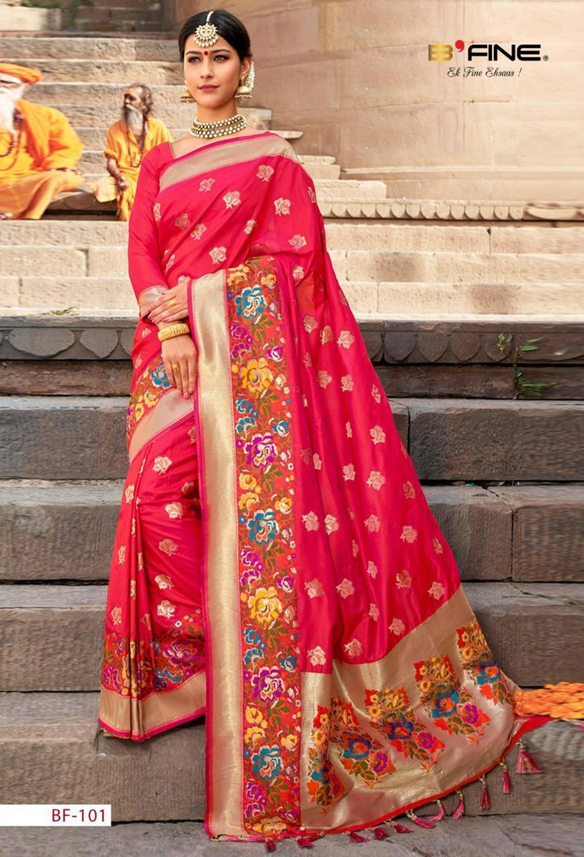 B'Fine Saree Banaras Story 101-159 Series 1