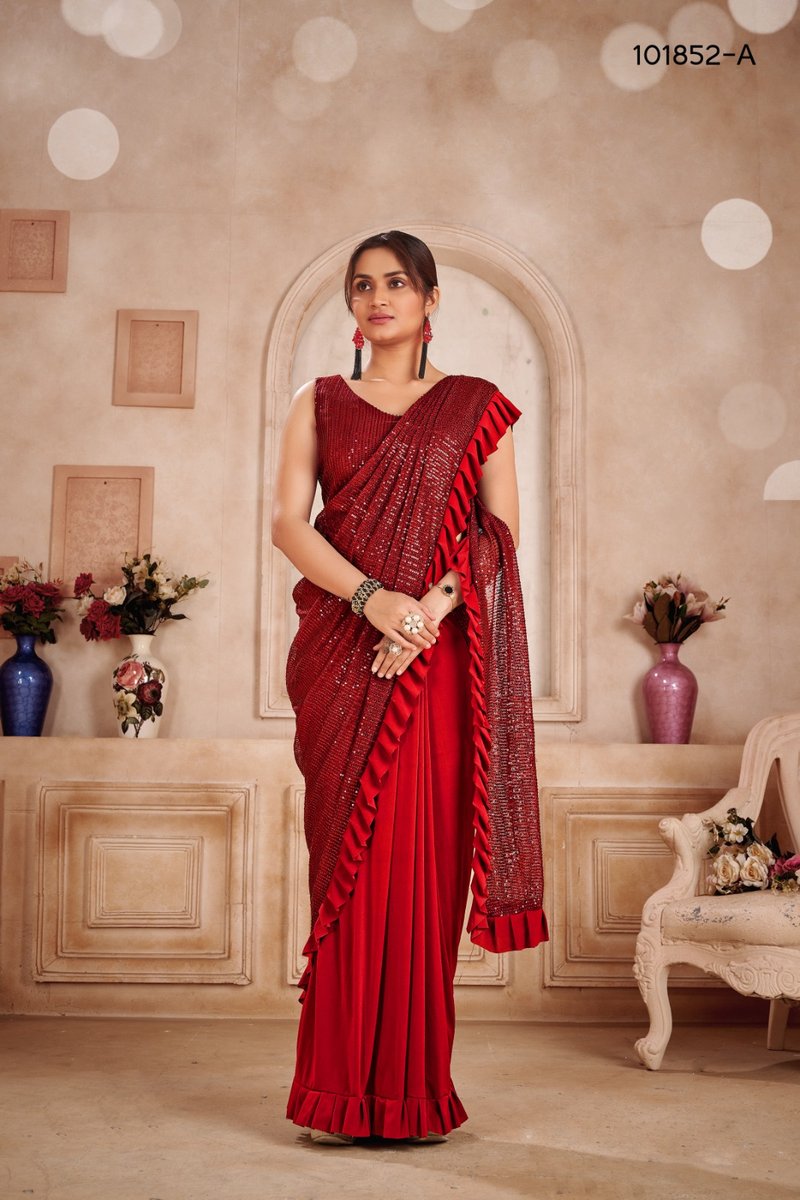 Aamoha Trendz Ready To Wear Designer Saree 101852 Colors 1