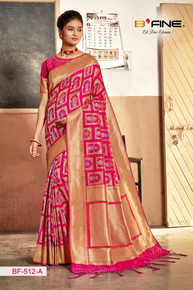 B Fine Saree Paathshala 512-514 Series 1