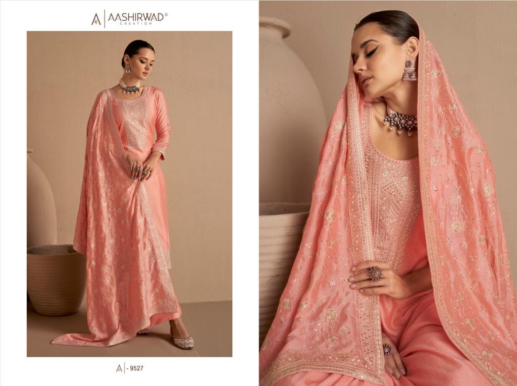 Aashirwad Creation Gulkand Dhaga 9522-9527 Series 6