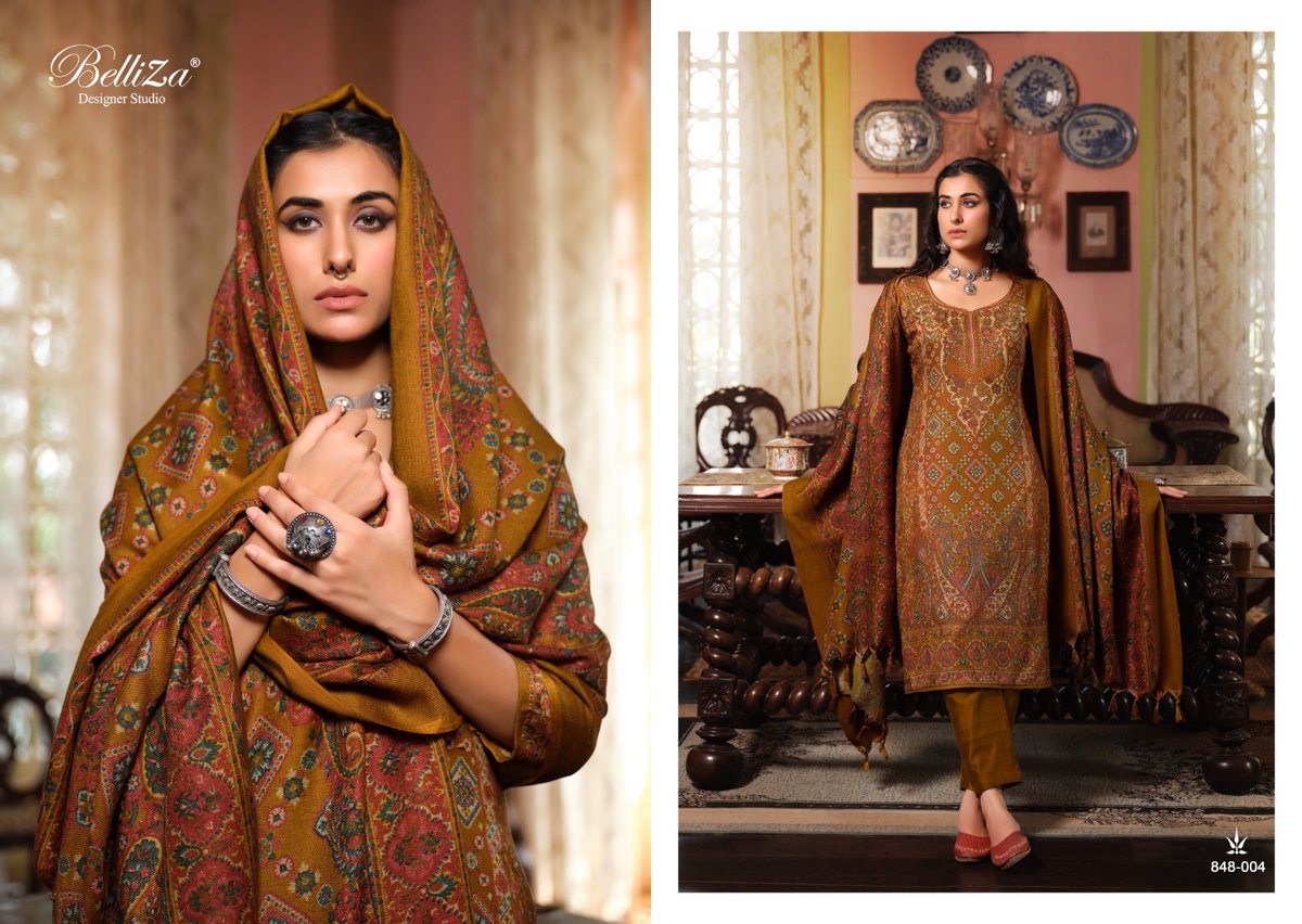 Belliza Designer Cashmera Kaani 848-001 to 848-007 Series 4