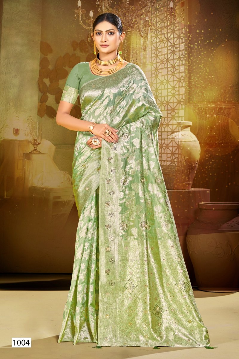 SAROJ SAREE SPARKLE SAROSKI-1 1001 TO 1006 4