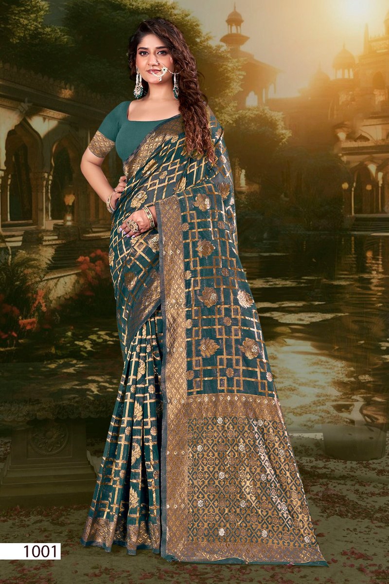 SAROJ SAREE GLAMOUR COTTON VOL-2 1001 TO 1006 1