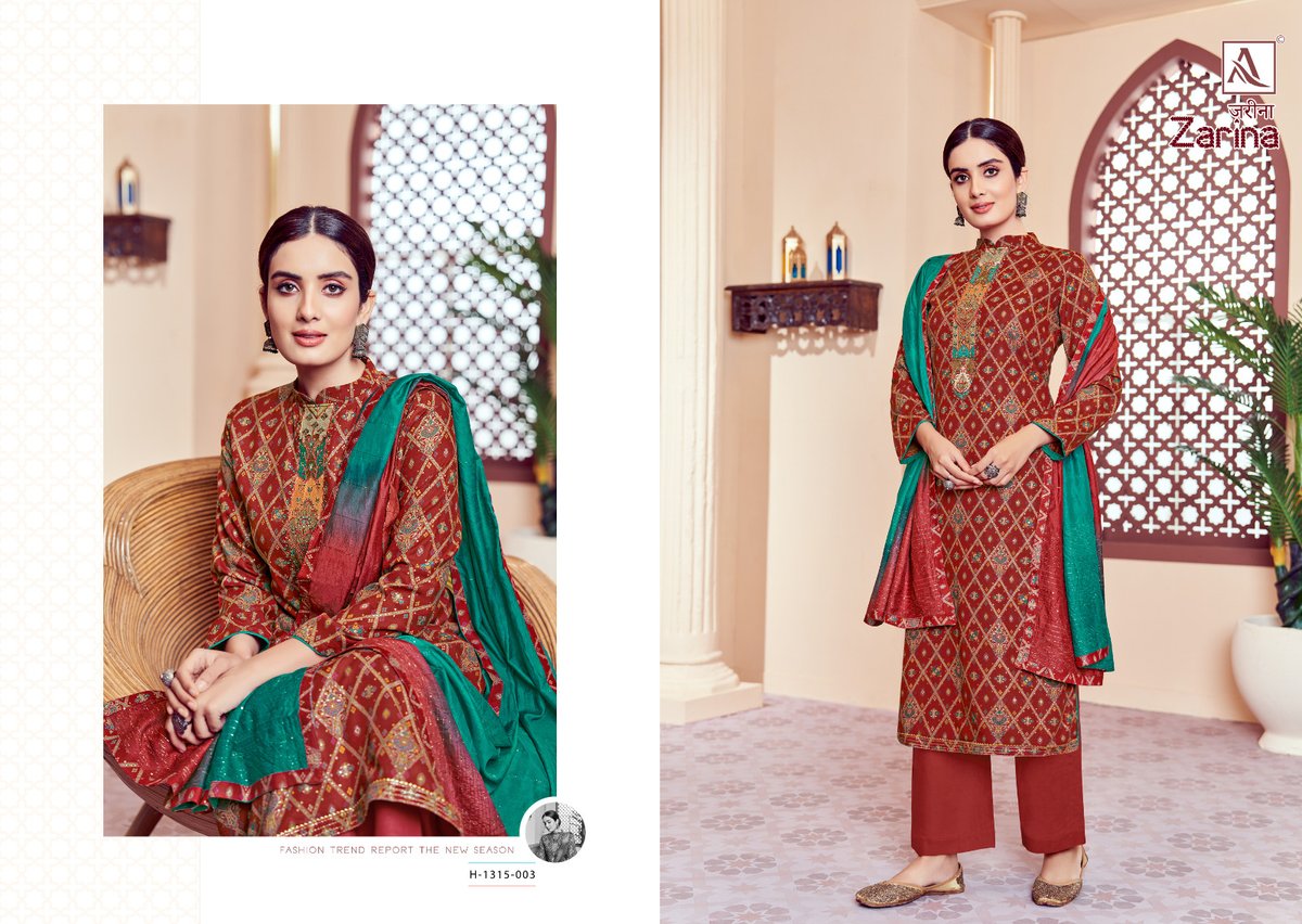 Alok Suit Zarina 1315-001 to 1315-008 Series 3