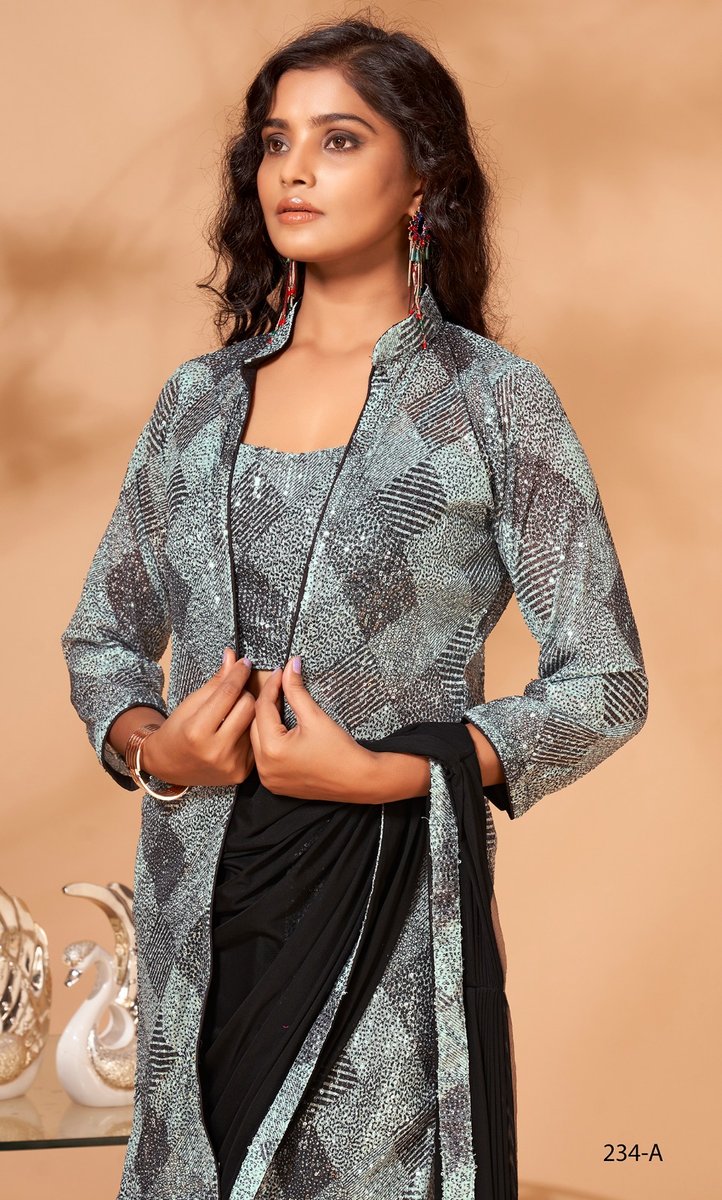 Aamoha Trendz Ready Made Designer Saree 234-A Design 2