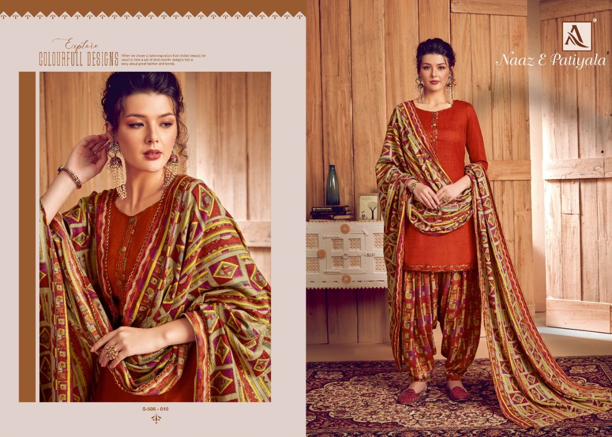 Alok Suits Naaz E Patiyala 506-001-506-010 Series 10