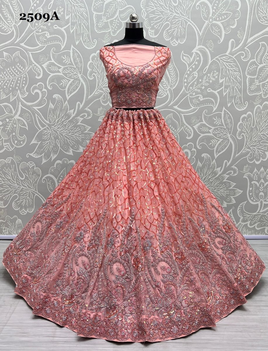 Anjani Art Bridal Lehenga 2509 Colors 2