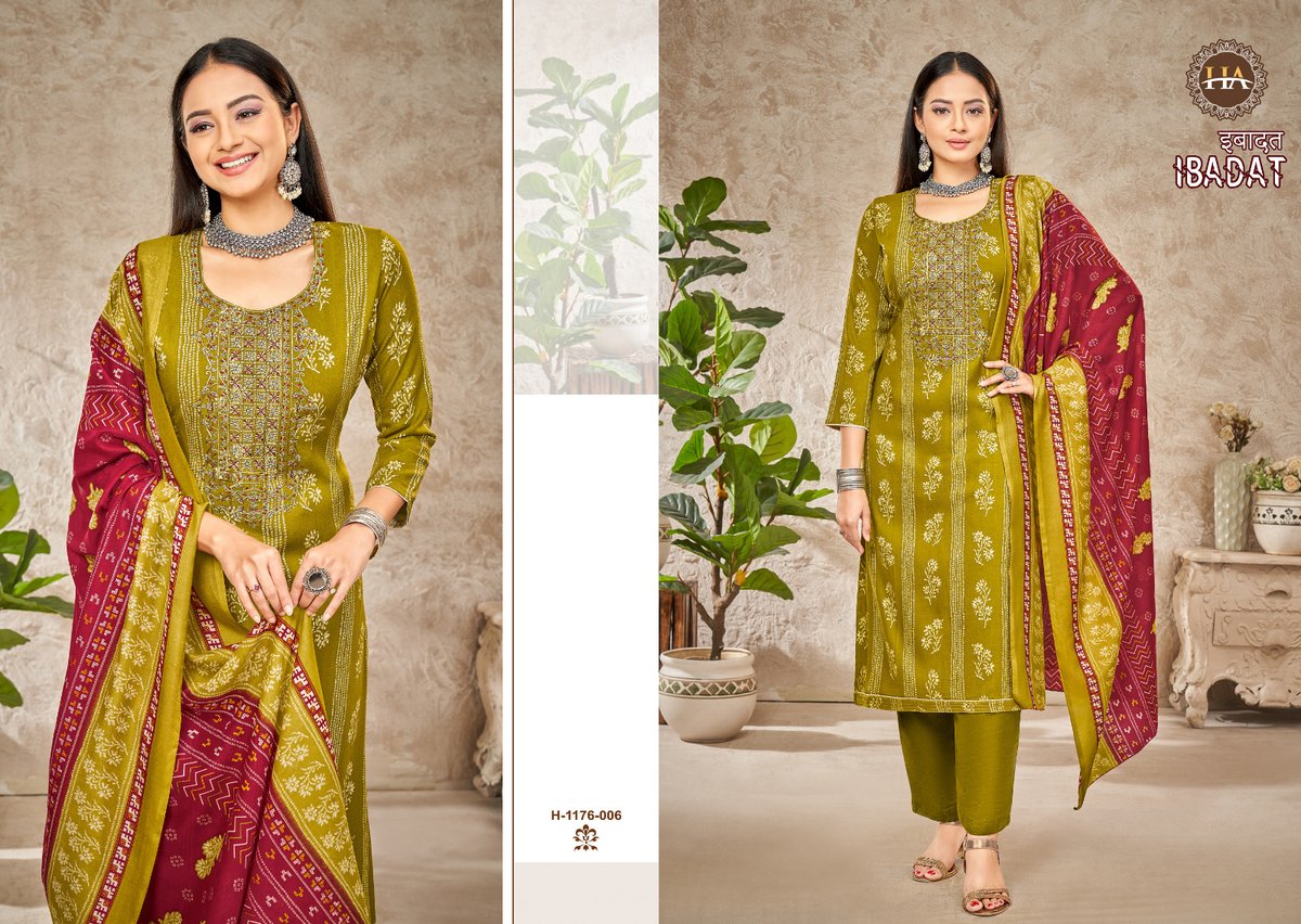 Harshit Fashion Ibadat 1176-001 to 1176-008 Series 6