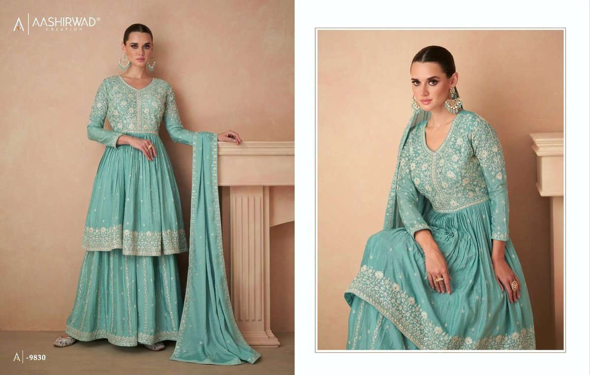 Aashirwad Creation Gulkand Aahana 9828-9830 Series 3