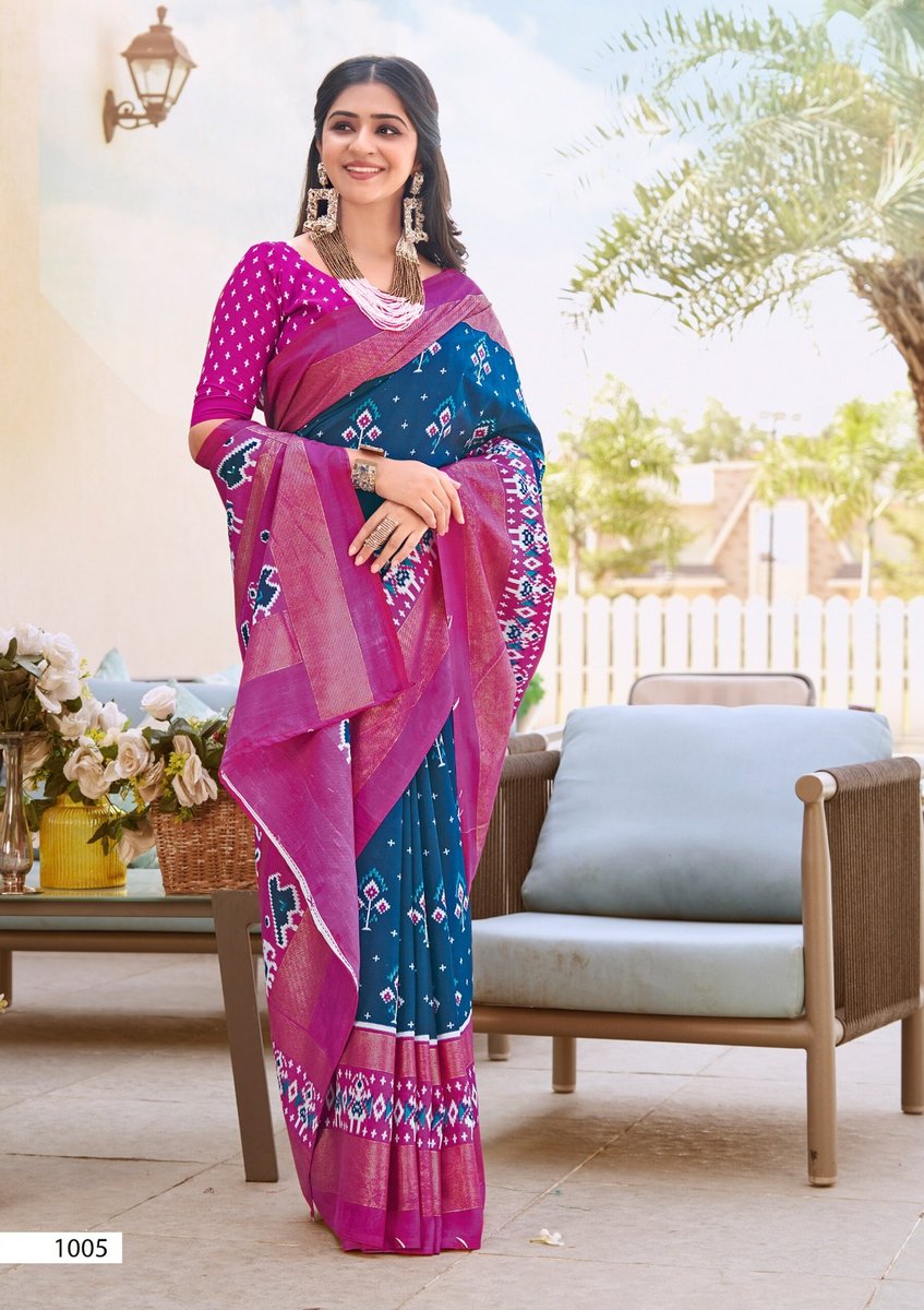 SAROJ SAREE IKKAYA PATOLA VOL-3 1001 TO 1008 5