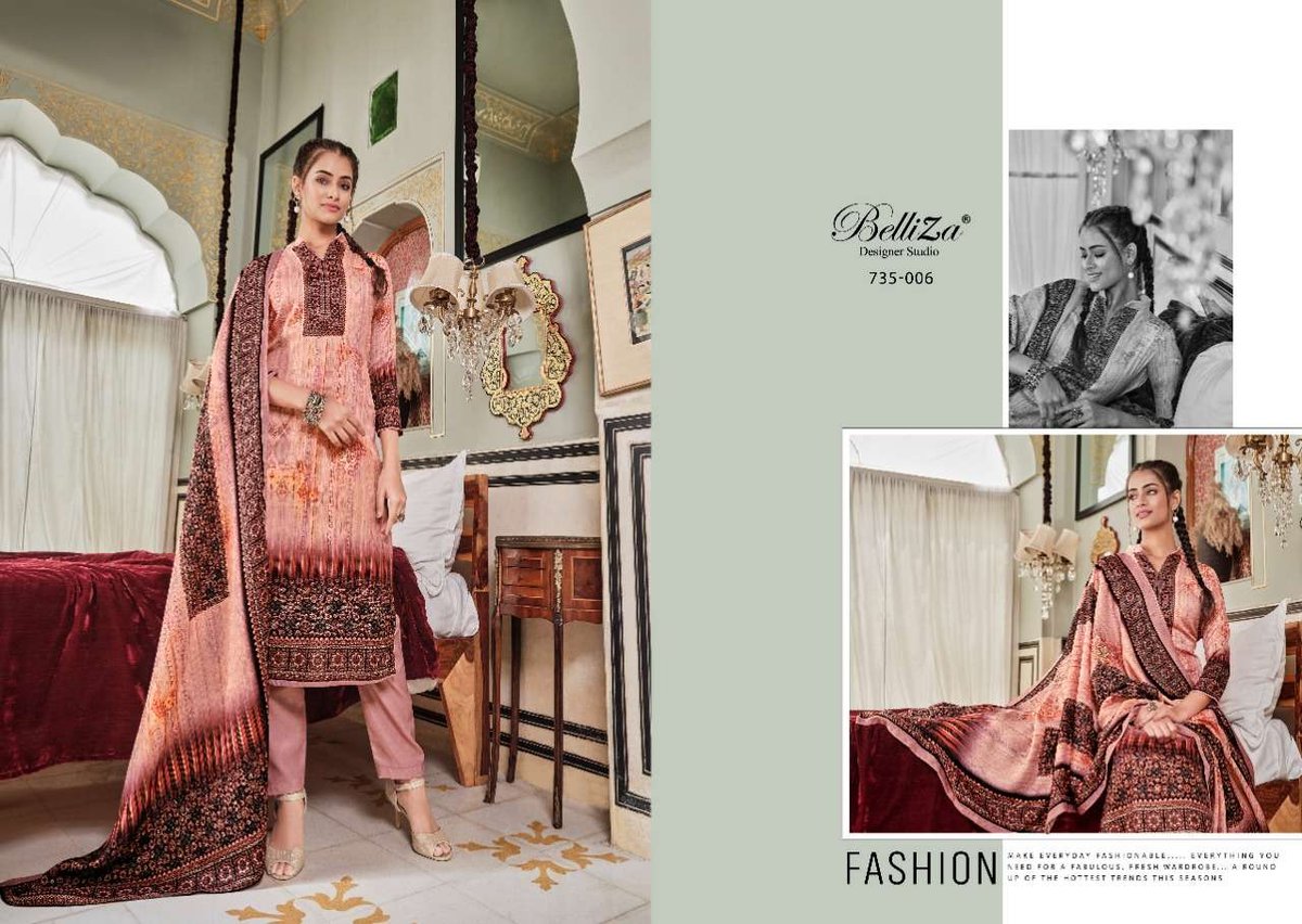 Belliza Designer Nisarg 735-001 to 735-008 Series 6