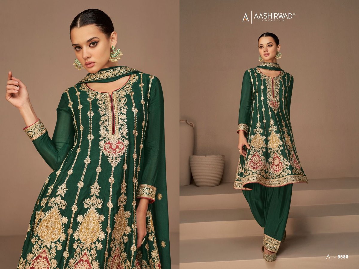 Aashirwad Creation Heena 9587-9591 Series 2