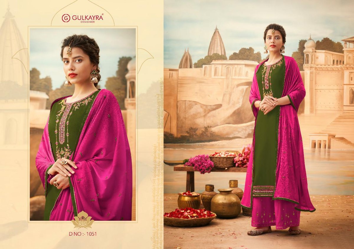 Aashirwad Creation Gulkayra Designer Lotus 1051-1056 Series 1