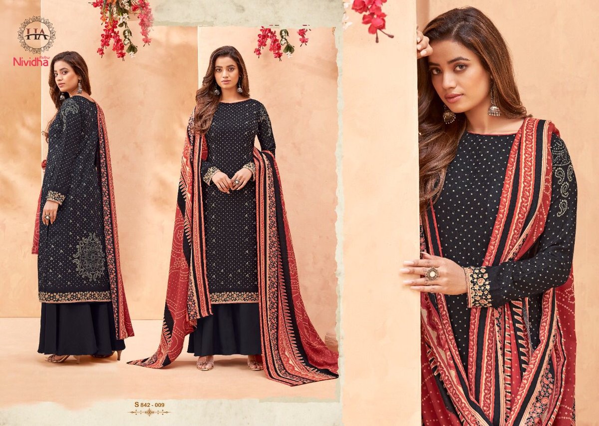 Harshit Fashion Nividha 842-001 to 842-010 Series 9