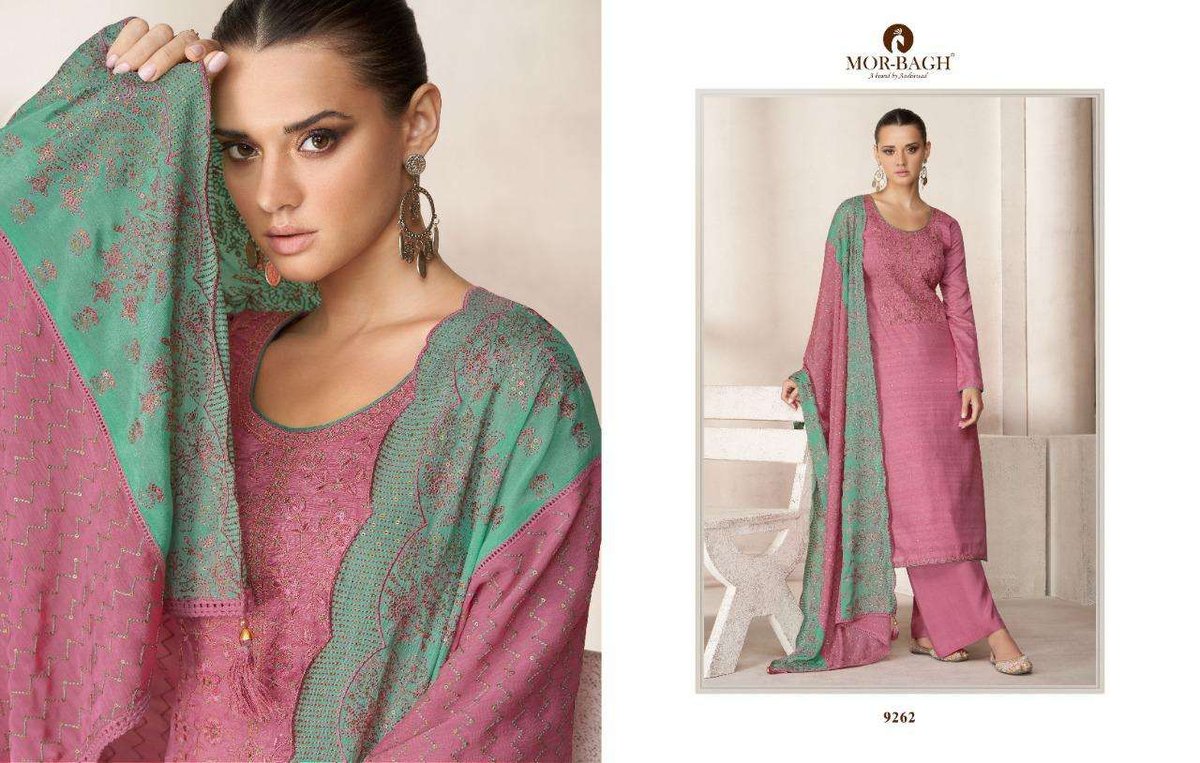 Aashirwad Creation Mor Bagh Scarlet 9258-9262 Series 5