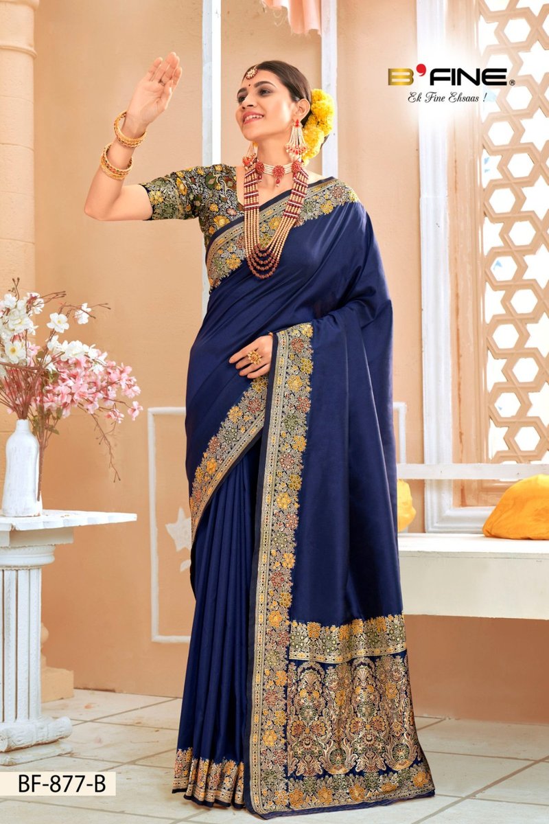 B Fine Saree Anarkali BF-877 Colors 2