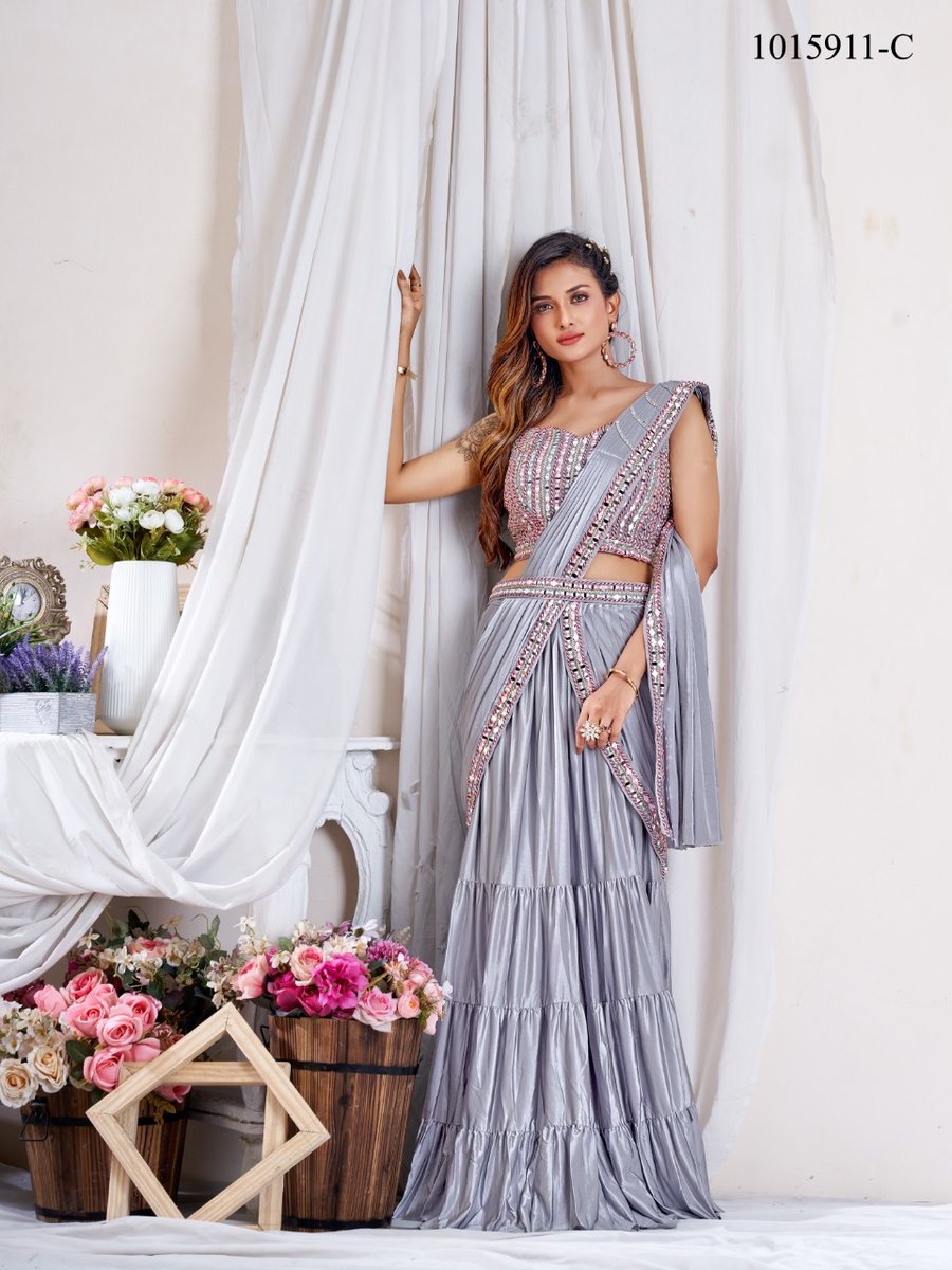 Bollywood  Designer Ready To Wear Saree 1015911 Colors 3