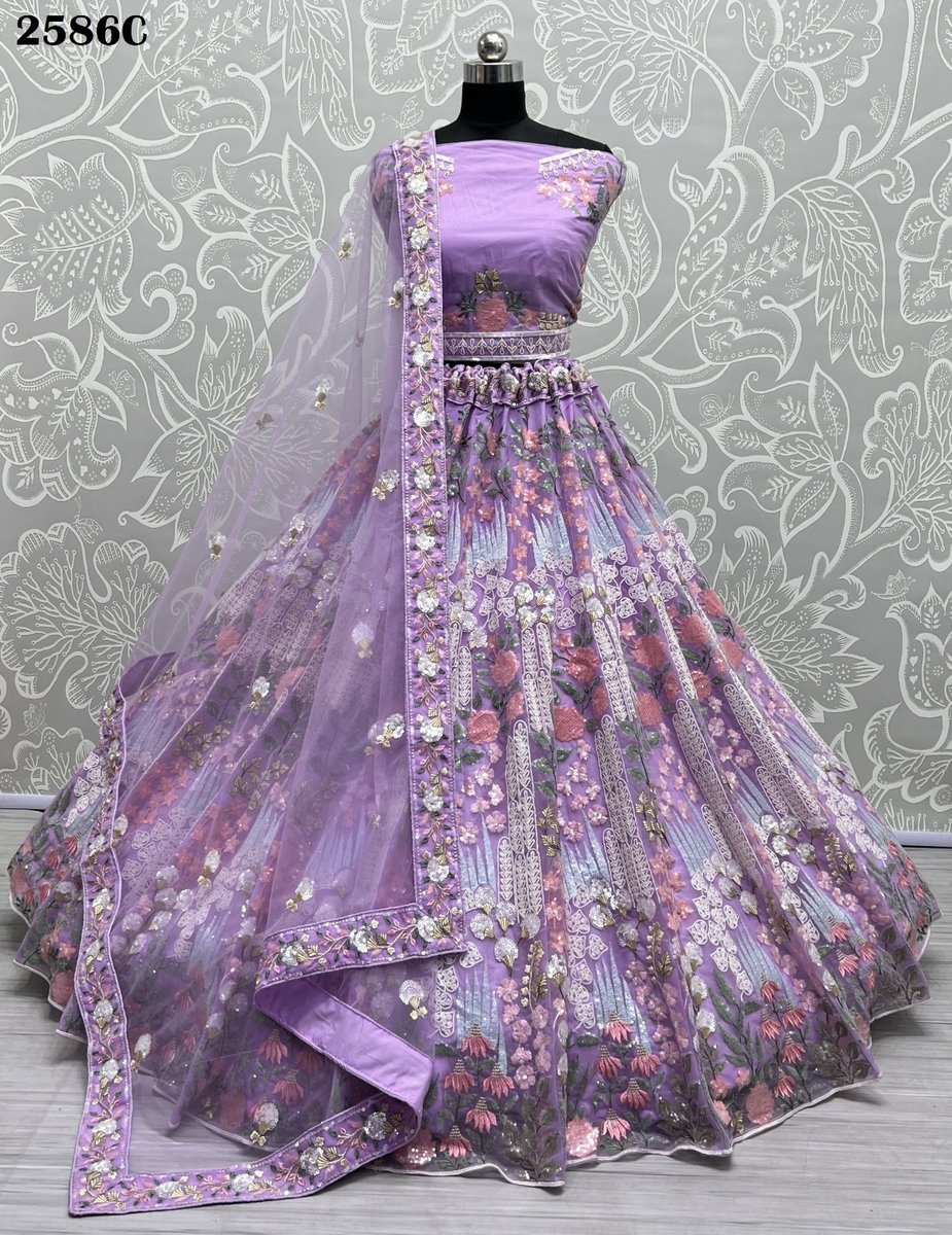 Anjani Art Bridal Lehenga 2586 Colors 9