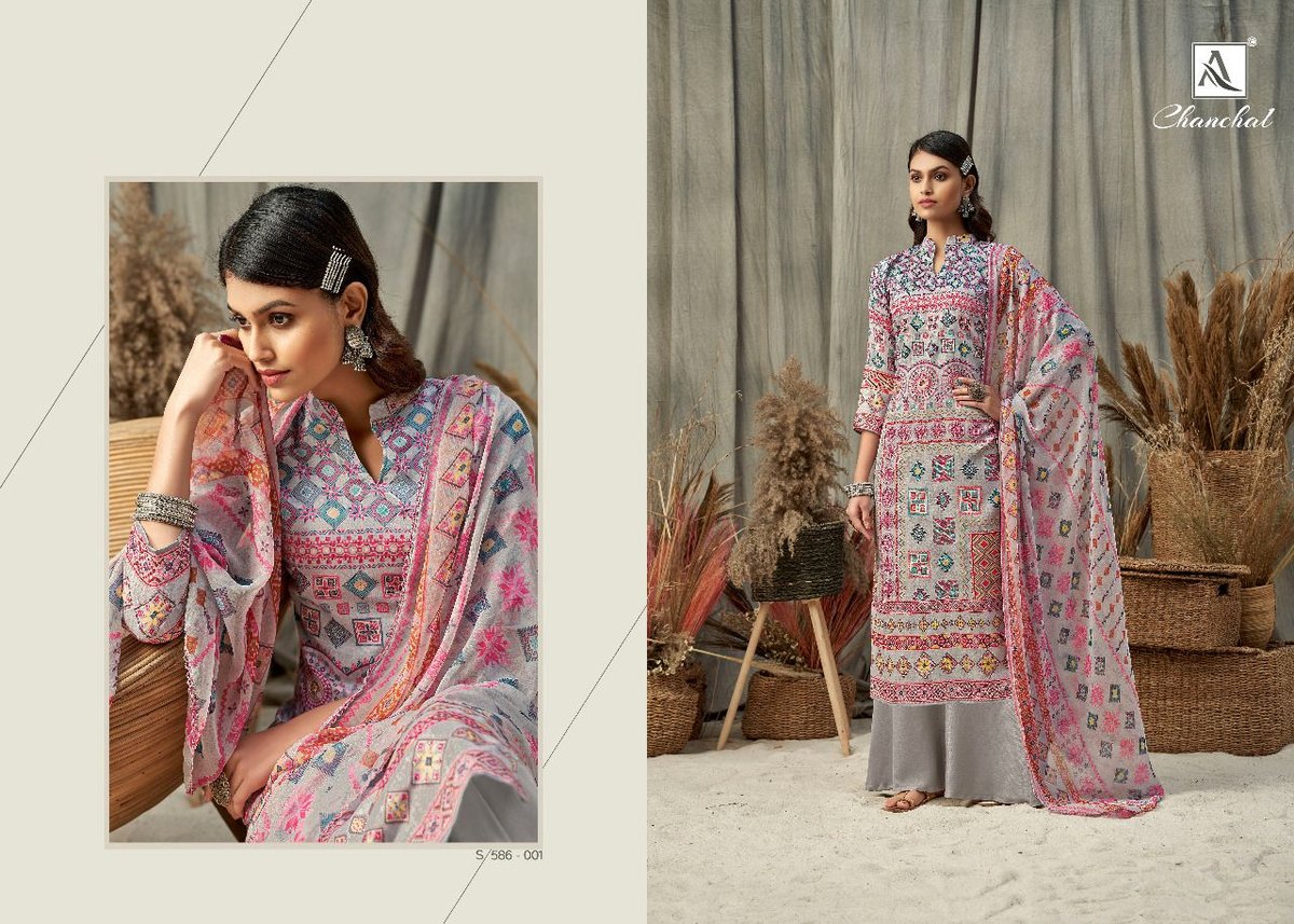 Alok Suit Chanchal 586-001 to 586-010 Series 1