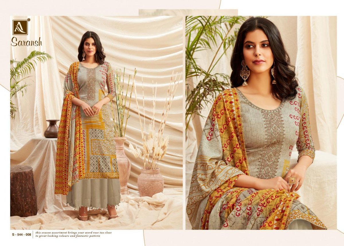 Alok Suits Saransh 544-001 to 544-010 Series 8
