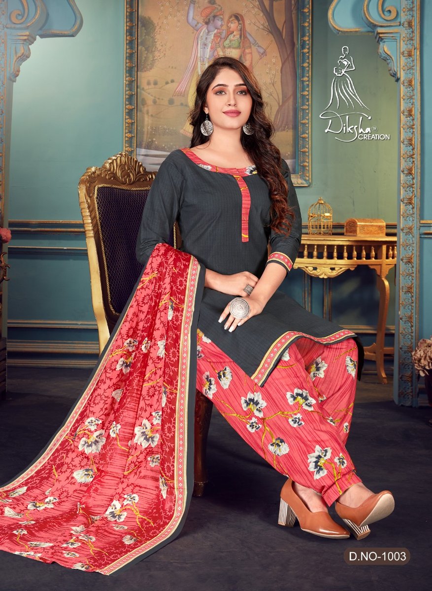 Diksha Creation Colour Stitch Patiyala Vol-4 1001-1010 Series 3