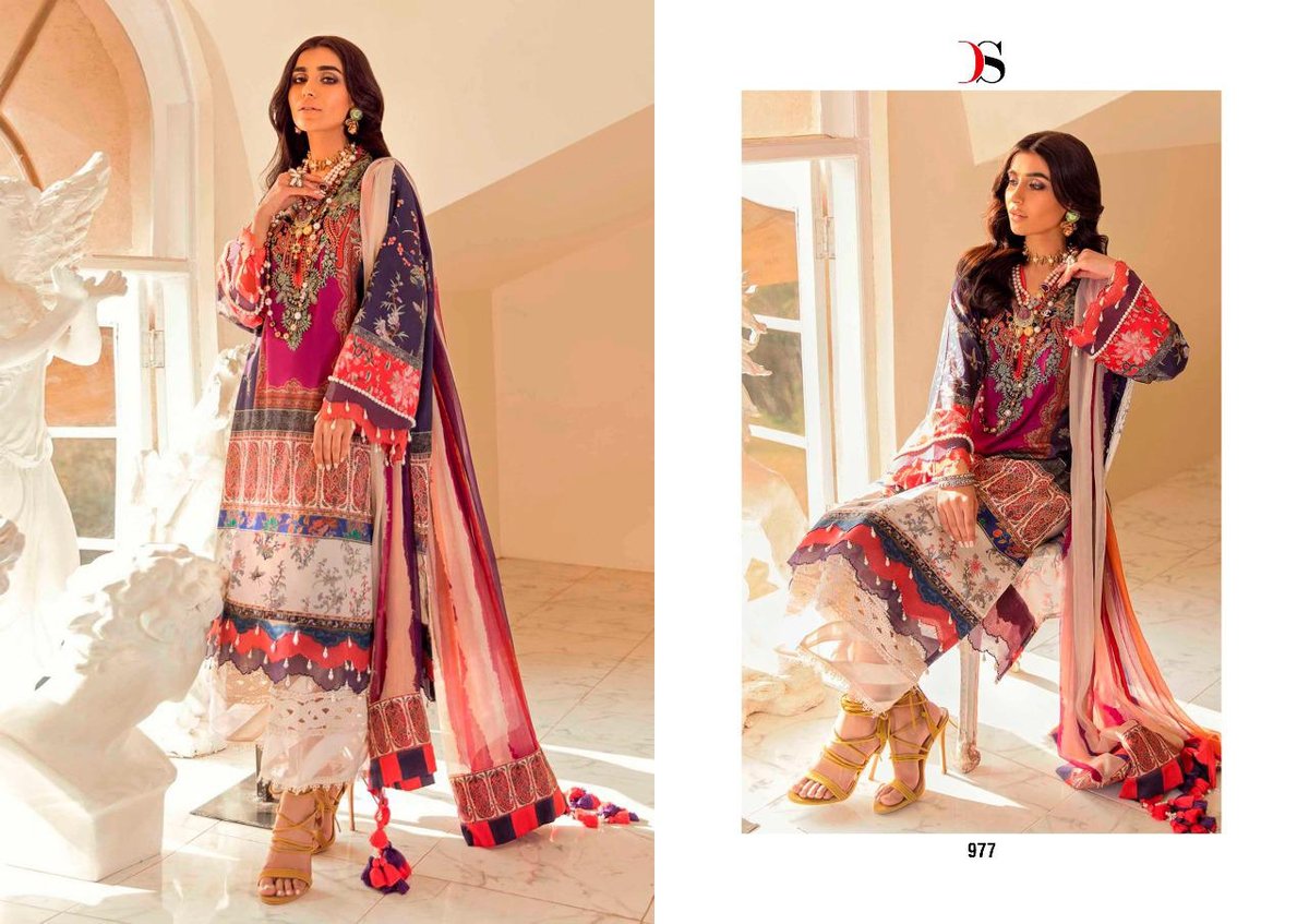 Deepsy Suits Sana Safinaz Muzlin Vol-3 971-978 Series 7