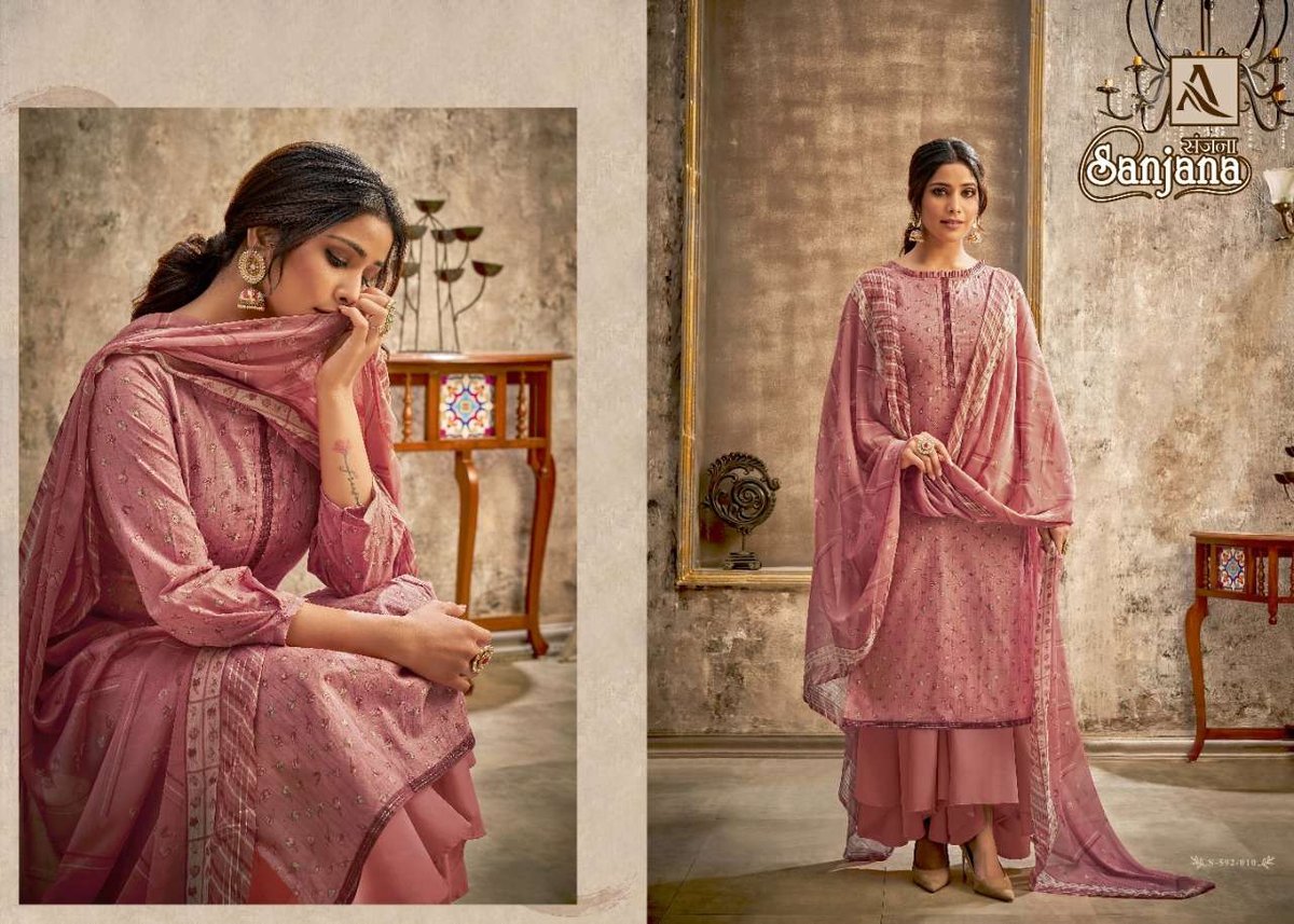Alok Suit Sanjana 592-001 to 592-010 Series 10