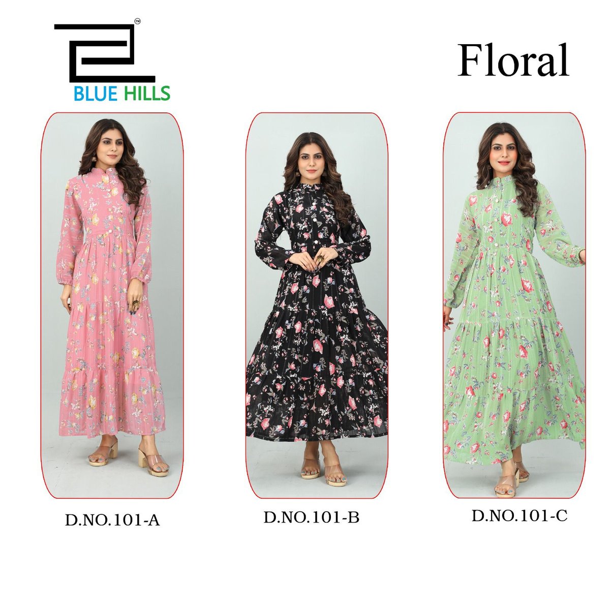 Blue Hill Floral 101 Colours 4