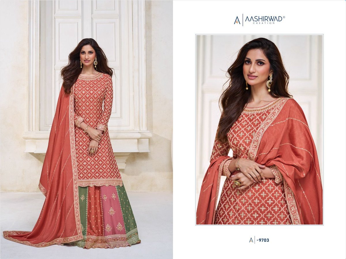 Aashirwad Creation Colors 9701-9703 Series 3