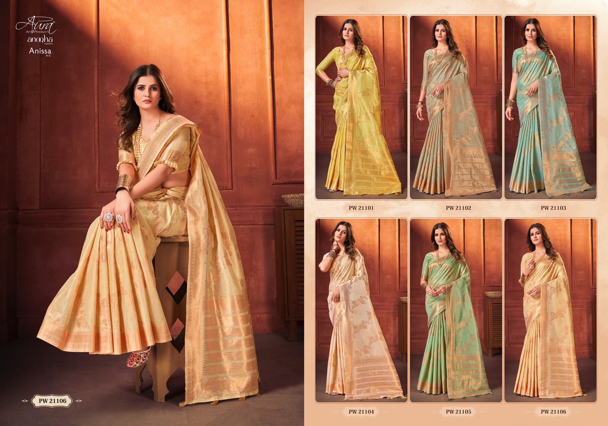 Aura Saree Anissa Vol-5 21101-21106 Series 7