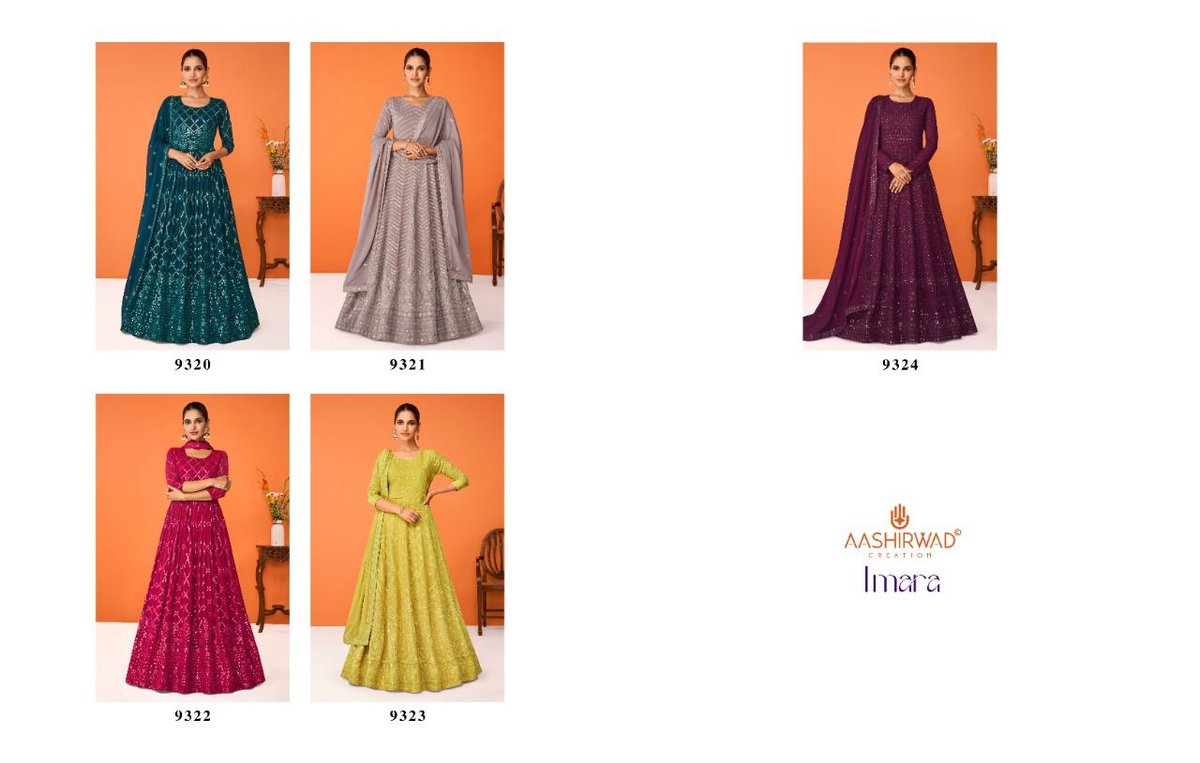 Aashirwad Creation Gulkand Imara 9320-9324 Series 6