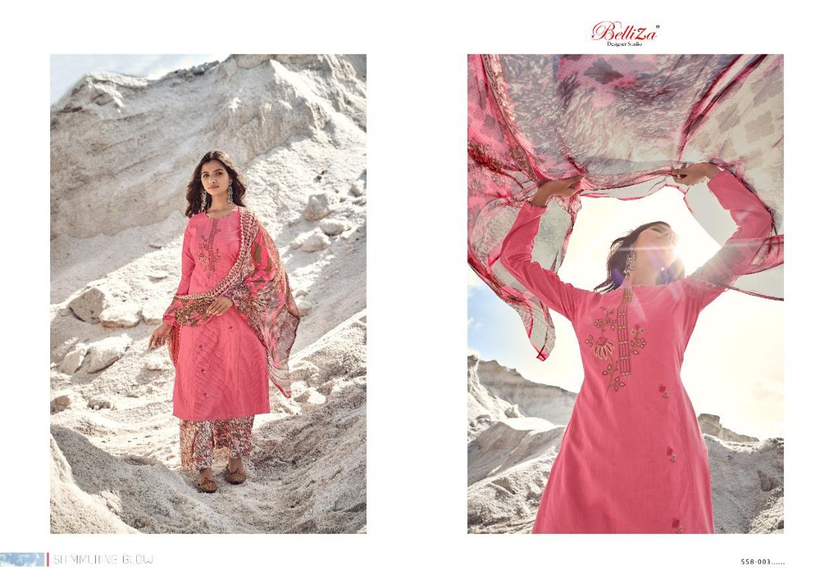 Belliza Designer Nazar E Patiyala 558-001 to 558-010 Series 3