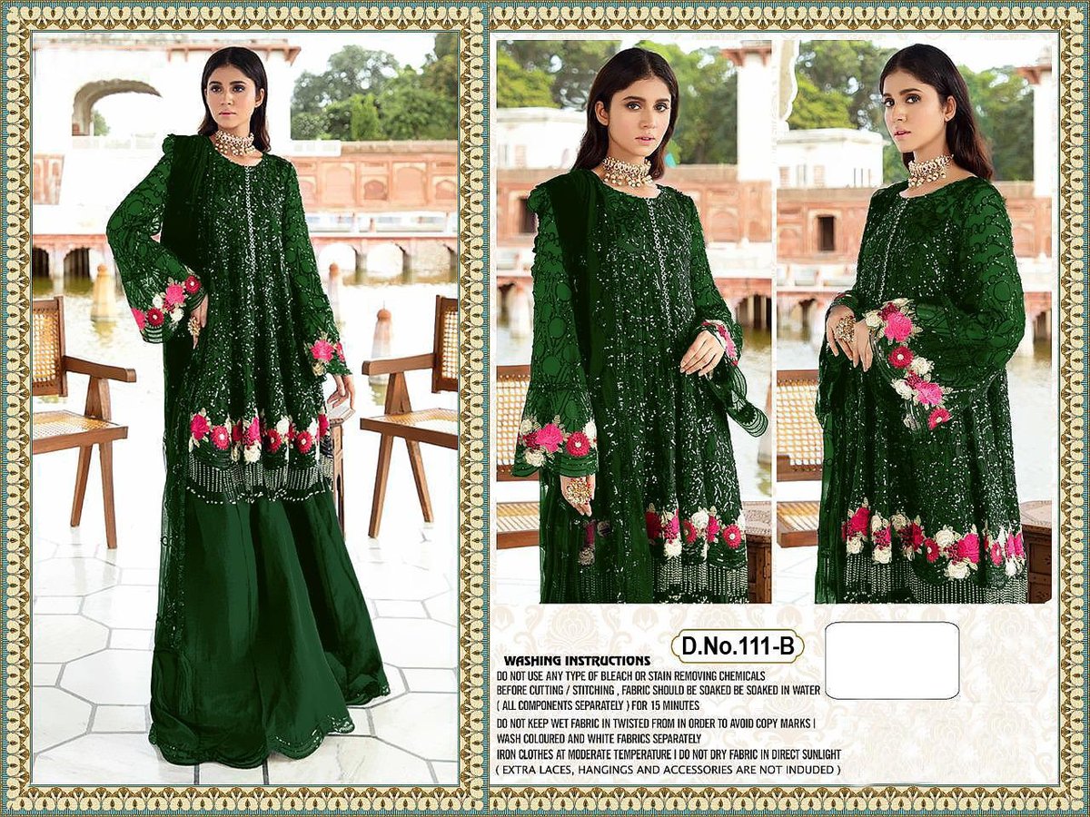 111 Colors Georgette Fabric Salwar Kameez 2