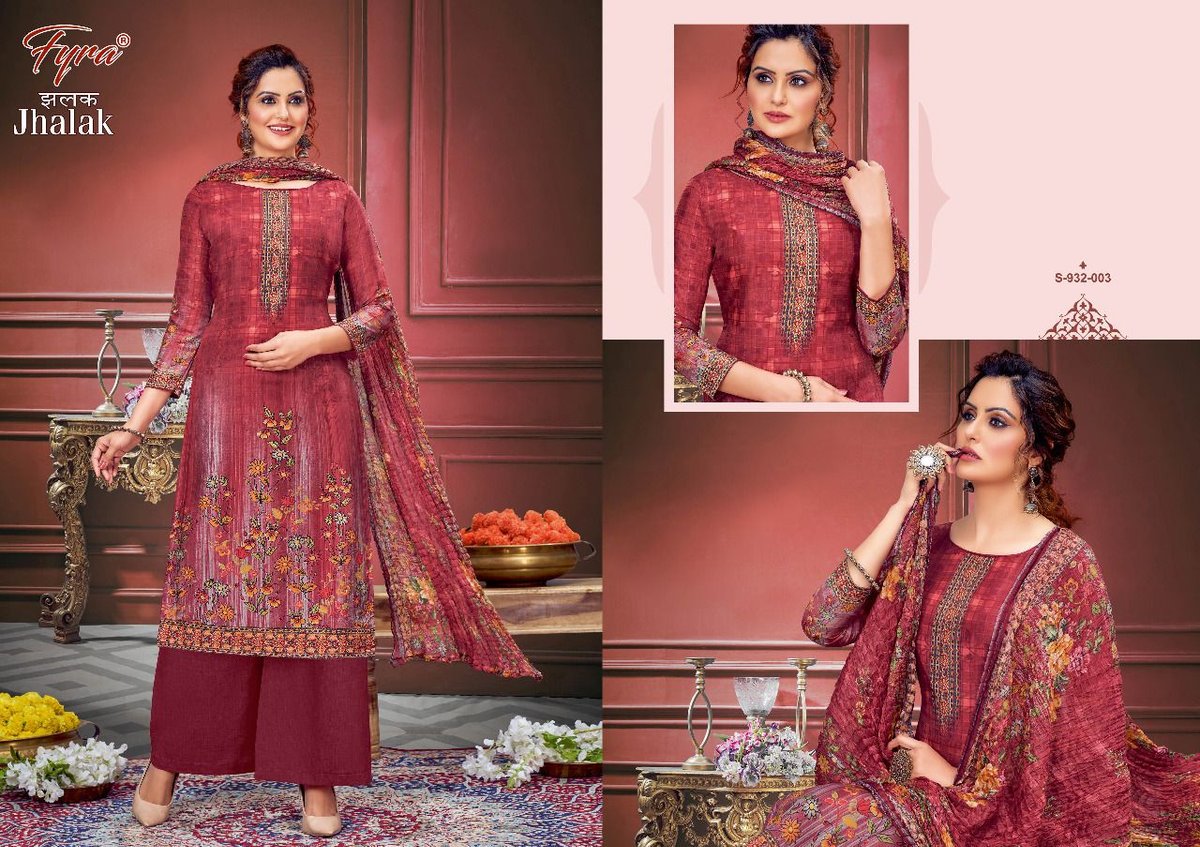 Alok Suit Fyra Jhalak 932-001 to 932-008 Series 3