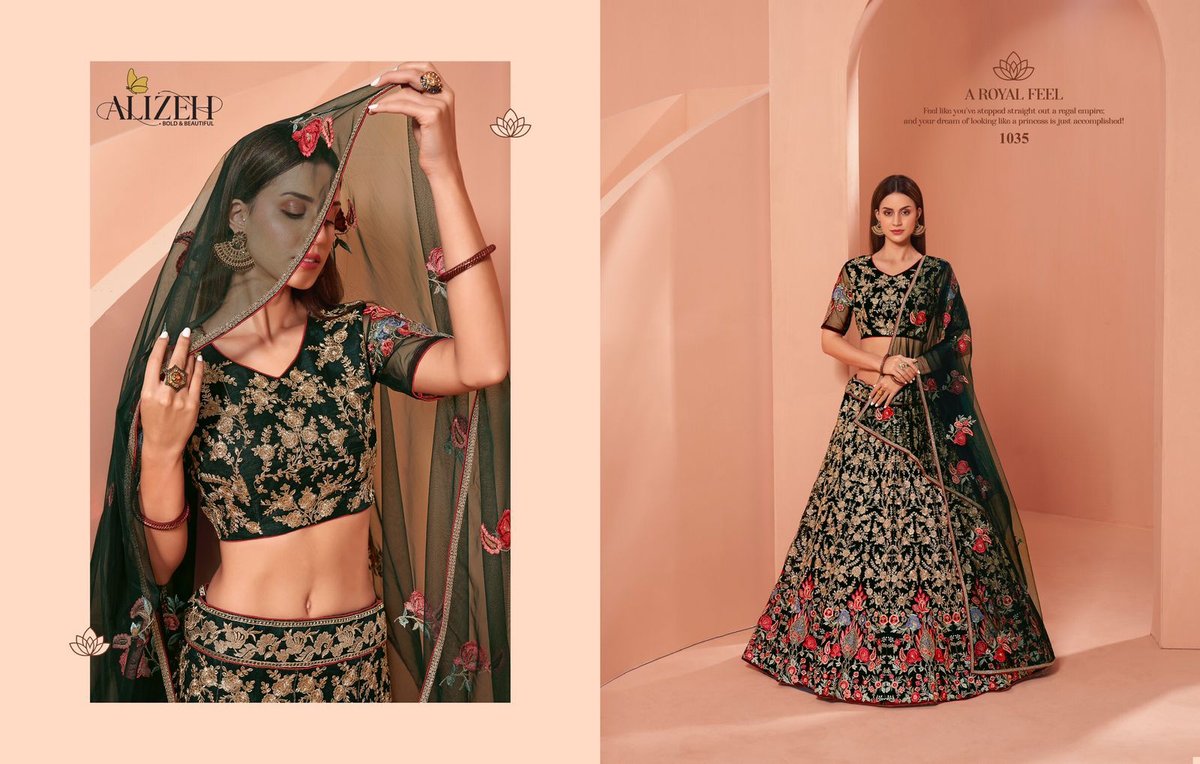 Alizeh Lehenga Wedding Affair Vol-2 1035-1038 Series 1