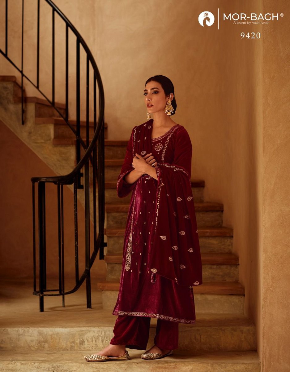 Aashirwad Creation Mor Bagh Eman 9418-9422 Series 3