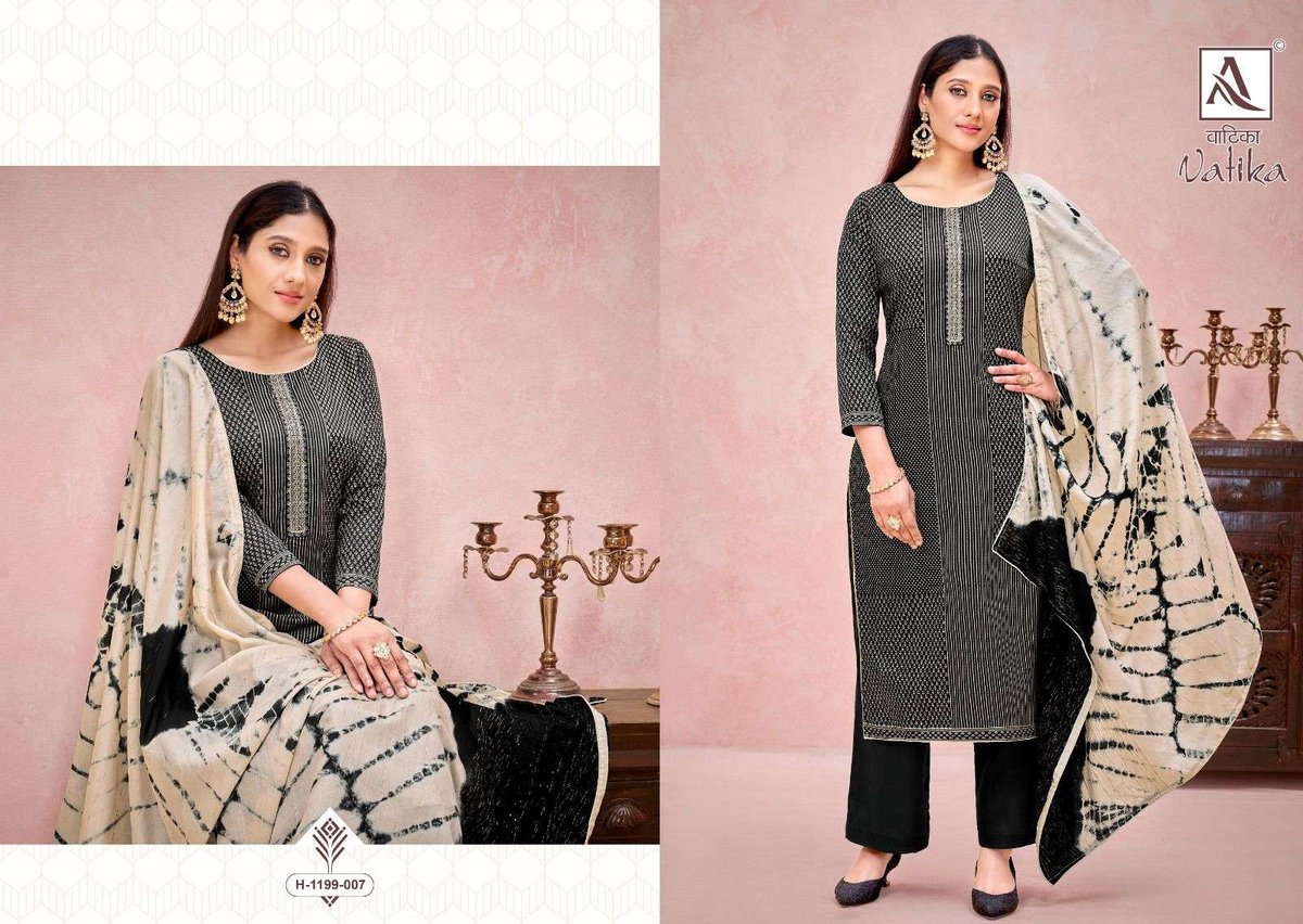 Alok Suit Vatika 1199-001 to 1199-008 Series 7